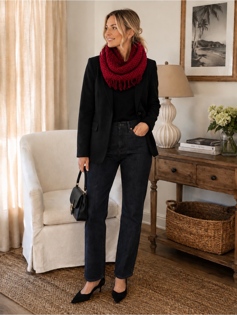 Cozy infinity scarf